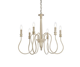 Living District Flynx 6 Lights Pendant In Weathered Dove, Weathered Dove, large