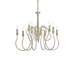 Living District Flynx 9 Lights Pendant In Weathered Dove, Weathered Dove, large