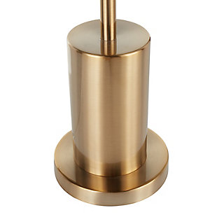 Brighten up a dark corner with the Cannes Table Lamp by LumiSource. The pedestal base features two individual can style lights, which can be used for task lighting or added ambiance. Each light is adjustable and is housed in a gold metal shade.Three-light tree construction | Multi-directional head tilt | Round metal base | In-line on/off switch