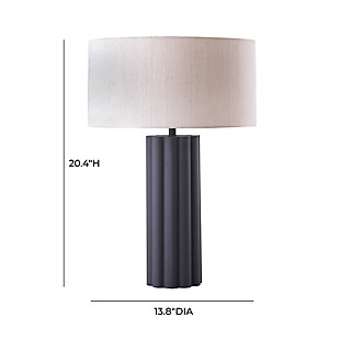 Lean into that modern-cottage mood with the Latur Table Lamp. Made from Iron and topped with a linen drum shade, the Latur will give any spot in your home an instant glow-up.Cord length: 98.4" | Requires 1 Type A bulb - not included | Max 60 watt - incandescent