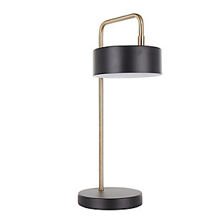 Puck Puck Table Lamp, Black/Gold, large