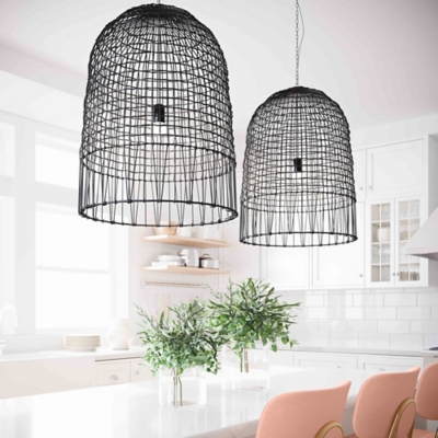 Effie Effie Rattan Chandelier, , rollover