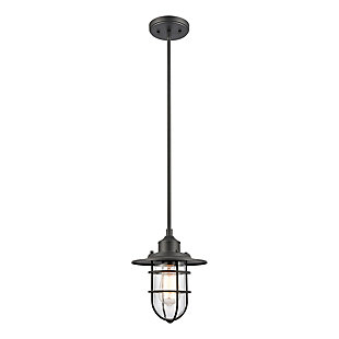 Bianca 1-Light Hanging Pendant in Charcoal, , rollover