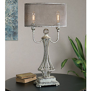 Uttermost Pontoise Aged Ivory Table Lamp, , rollover