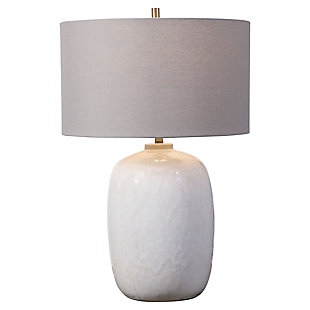 Uttermost Winterscape White Glaze Table Lamp, , large