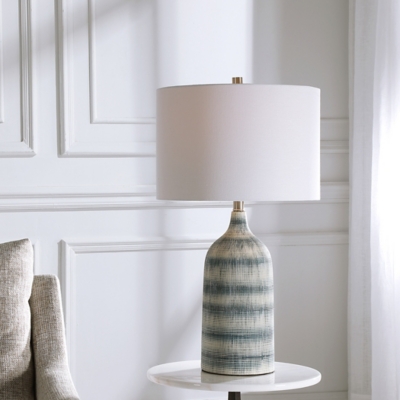 Uttermost Textured Stripe Table Lamp, , large