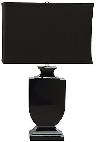 Safavieh Black Crystal Urn Lamp, , large