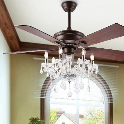 Safavieh Garla Ceiling Light Fan, Oil Rubbed Bronze