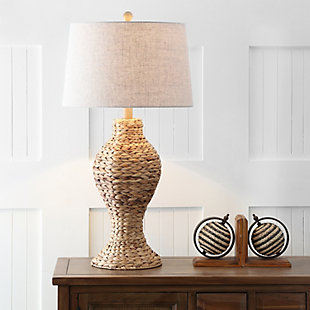 JONATHAN Y Elicia 31" Seagrass Weave LED Table Lamp, Natural, , rollover