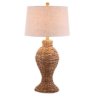 JONATHAN Y Elicia 31" Seagrass Weave LED Table Lamp, Natural, , large