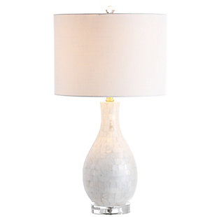 JONATHAN Y Josephine 26.5" Seashell LED Table Lamp, White, , large