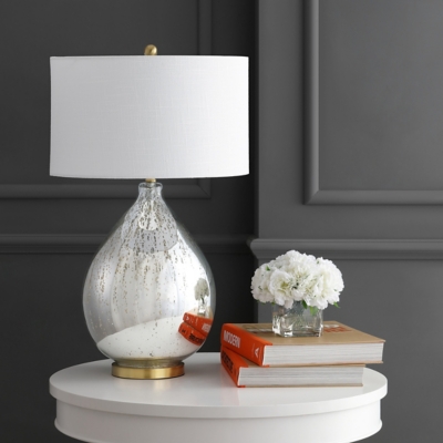 Jonathan Y Sasha Glass/Metal LED Table Lamp | Ashley