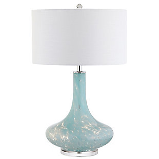 JONATHAN Y Montreal 29" Glass/Acrylic LED Table Lamp, Ice Blue, , large