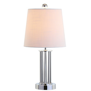 JONATHAN Y Lillian 18" Metal Mini LED Table Lamp, Chrome, , large