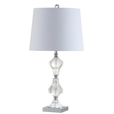 JONATHAN Y Chloe 26" Crystal LED Table Lamp, Clear, , large