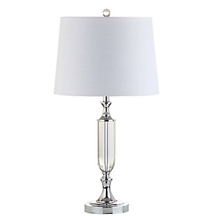 JONATHAN Y Bella 27" Crystal LED Table Lamp, Clear, , large