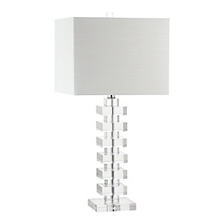 JONATHAN Y June 28" Crystal LED Table Lamp, Clear, , large