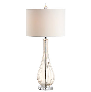 JONATHAN Y Dew Drop 32.75" Glass/Crystal LED Table Lamp, Champagne, , large