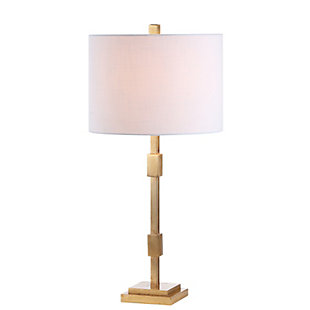 JONATHAN Y Windsor 29" Metal LED Table Lamp, Gold Leaf, , large