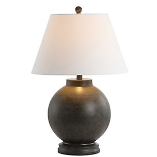 JONATHAN Y Sophie 26" Resin LED Table Lamp, Dark Gray, , large