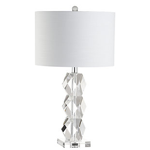 JONATHAN Y Sofia 26" Crystal LED Table Lamp, Clear, , large