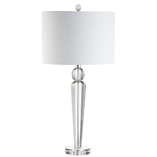 JONATHAN Y Elizabeth 28.5" Crystal LED Table Lamp, Clear, , large