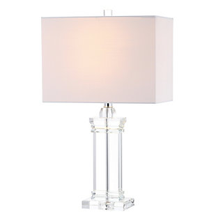 JONATHAN Y Ophelia 23.5" Crystal LED Table Lamp, Clear, , large