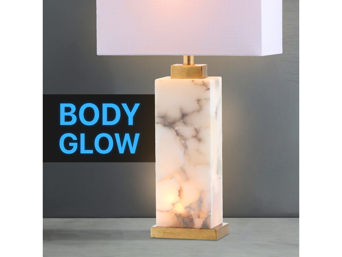 Jonathan Y Elizabeth Alabaster LED Table Lamp