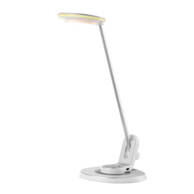 JONATHAN Y Dixon 18.5" Aluminum Contemporary Minimalist Adjustable Dimmable USB Charging LED Task Lamp, Sliver, Silver, large