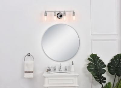 Serif 4 Light Chrome Wall Sconce, Chrome, rollover