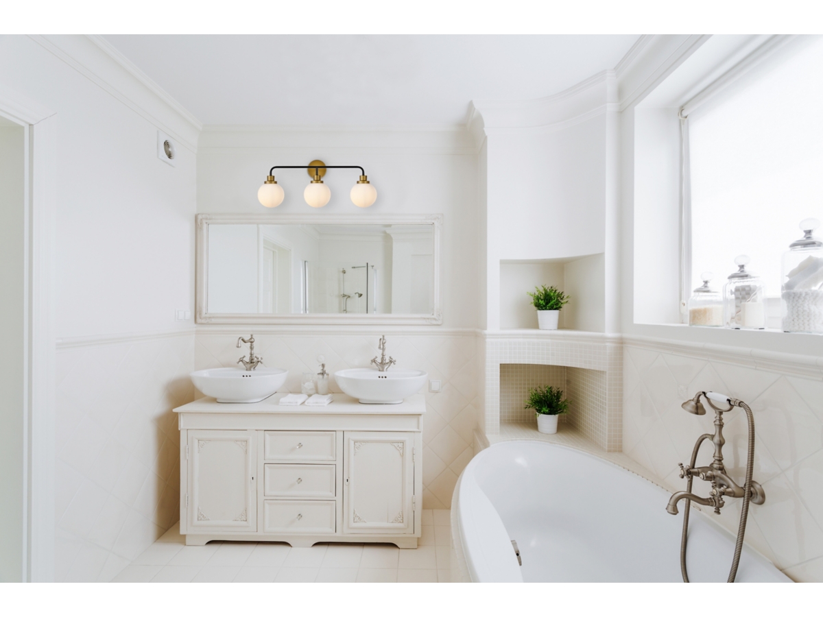 Hanson 3 Lights Bath Sconce Ashley
