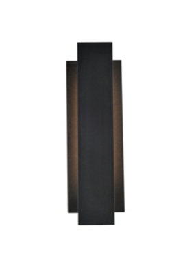 Raine Integrated Led Wall Sconce In Black, Black, large