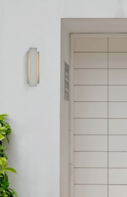 Raine Integrated Led Wall Sconce In Silver, Silver, rollover