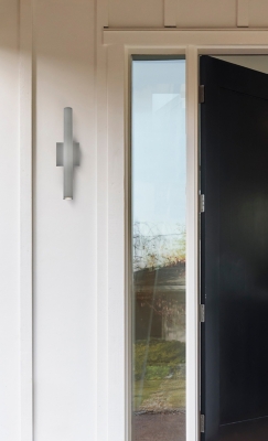 Raine Integrated Led Wall Sconce In Silver, , rollover