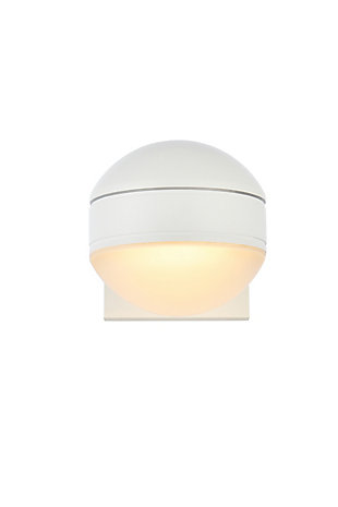 Raine Integrated Led Wall Sconce In White, White, large