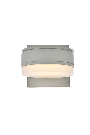 Raine Integrated Led Wall Sconce In Silver, Silver, large