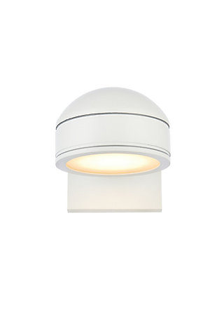 Raine Integrated Led Wall Sconce In White, White, large