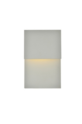 Raine Integrated Led Wall Sconce In Silver, Silver, large