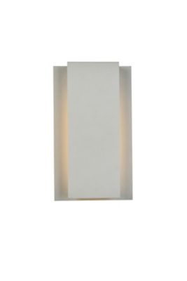 Raine Integrated Led Wall Sconce In Silver, Silver, large