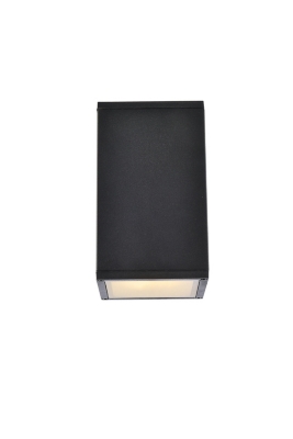 Raine Outdoor Wall Lanternin Black, Black, large