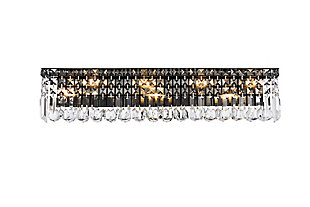 Maxime 30 Inch Black Wall Sconce, , large