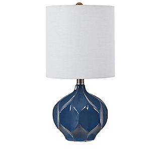 Prescott Blue Ceramic Table Lamp, , large