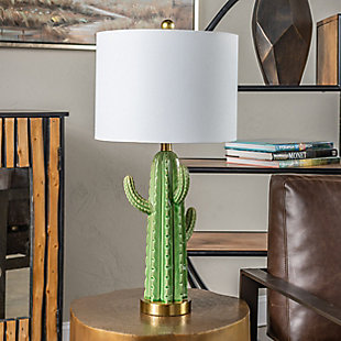 Evolution Green Cactus Table Lamp, , rollover