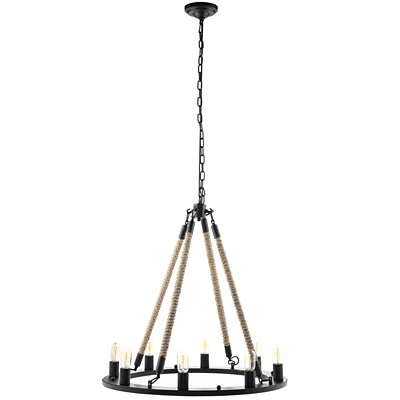 Modway Encircle Chandelier in Black, , large