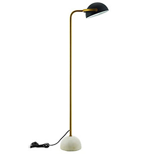 Modway Convey Bronze and White Marble Floor Lamp, , large