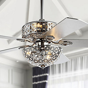 JONATHAN Y Zara Filigree 6-Light LED Ceiling Fan, , rollover