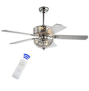 JONATHAN Y Zara Filigree 6-Light LED Ceiling Fan, , large