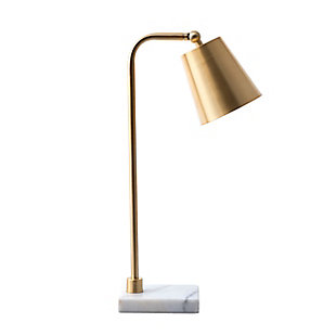 nuLOOM Lincoln 31" Brass & Marble Table Lamp, , large