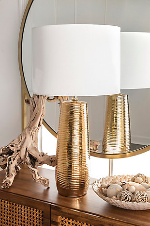 nuLOOM Globe 26" Ceramic Table Lamp, , rollover
