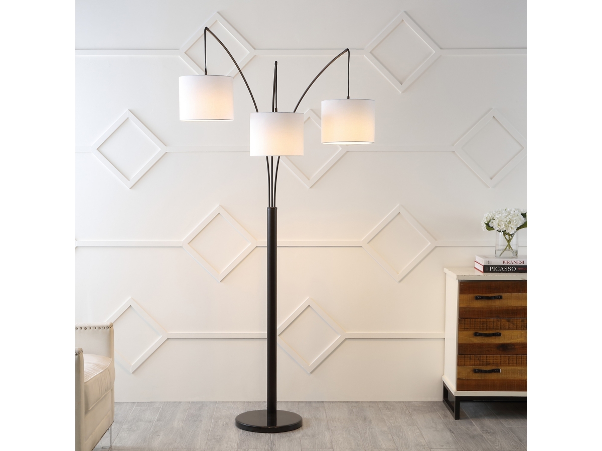 and-on (アンドオン) フロアライト Jonathan Y Barrie Head-Adjustable LED Arc Floor Lamp | Ashley